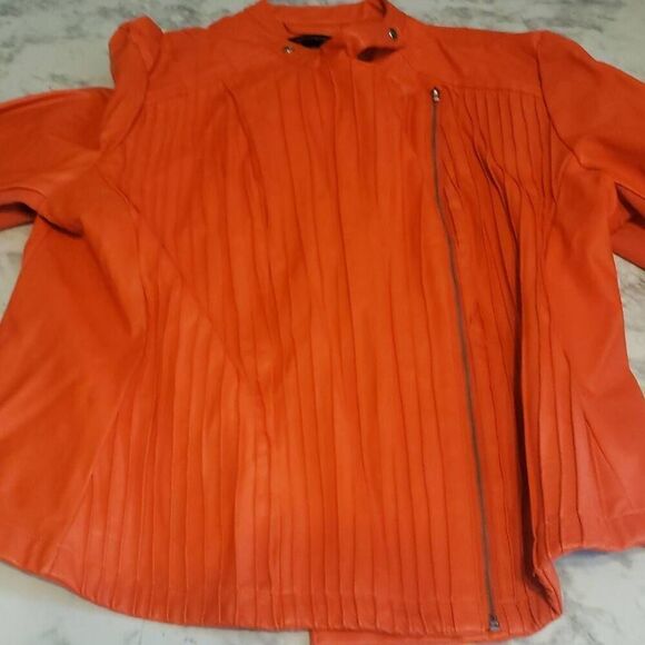 Orange Ashley Stewart Jacket Size 18 - Picture 13 of 14